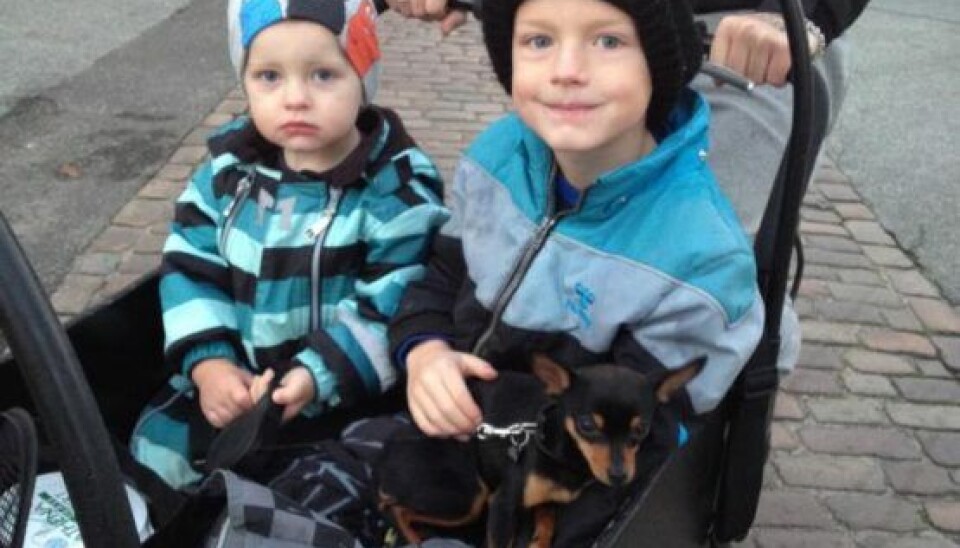 Christian Liam (tv) og Mallick. (Foto: Privat)