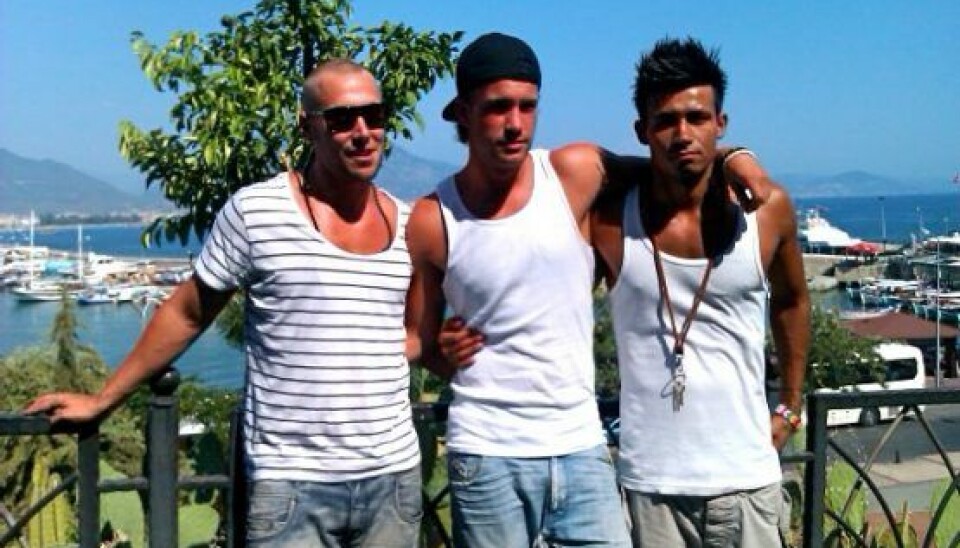KAJ-Gruppen bestående af Joachim (tv), Kasper og Andreas fra 'Fristet' sæson 1. (Foto: Privat)
