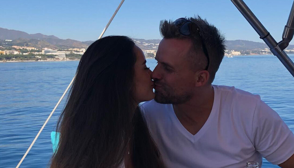 Michale Lange og kæresten Emma