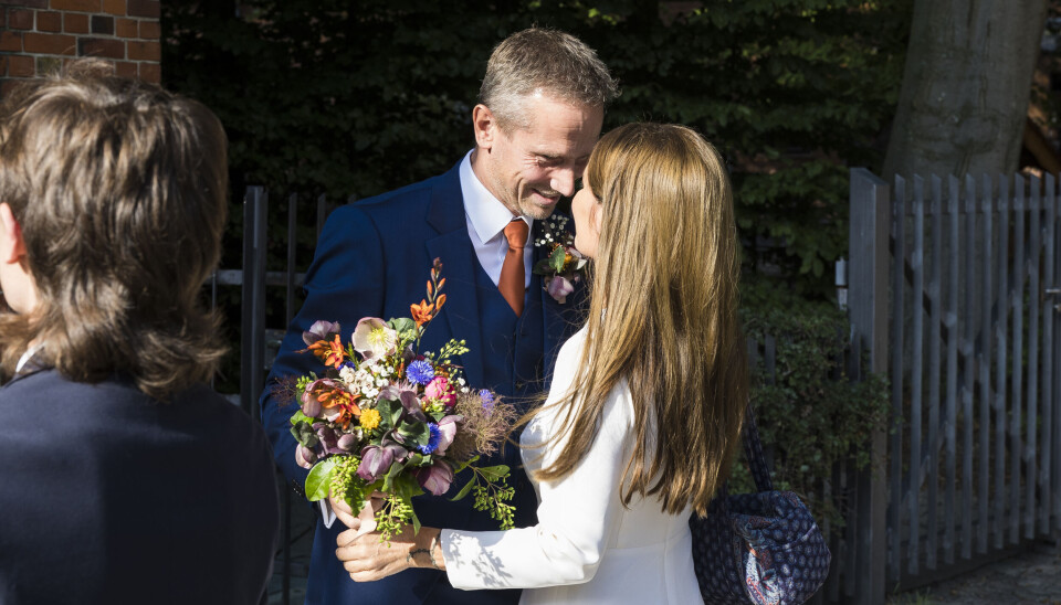 Pernille Rosendal og Kristian Jensens bryllup, Hellig Kors Kirke.