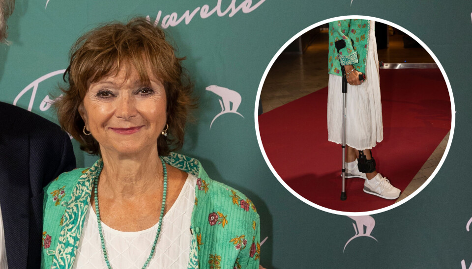Sonja Oppenhagen til premiere på 'Toves værelse'.