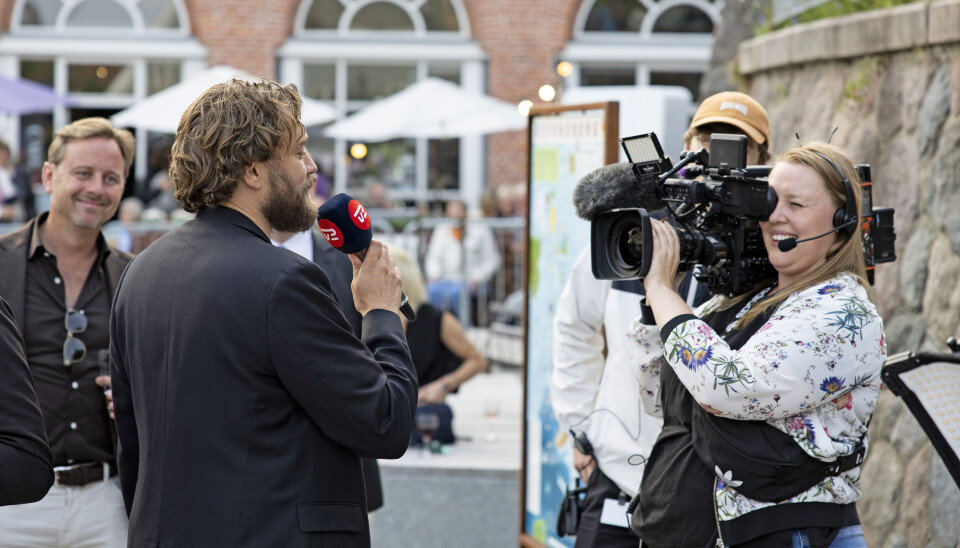 Feststemte
Pilou sørgede for, at TV
2-folkene fik
lidt ekstra
med hjem.