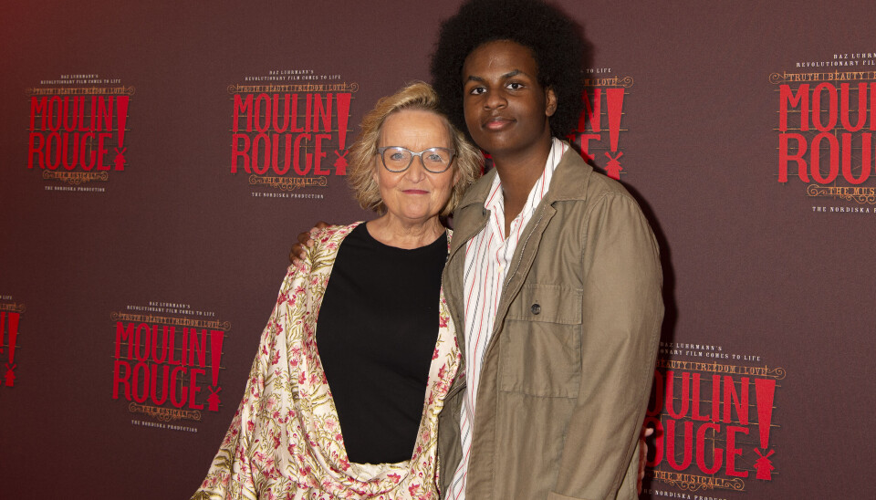 Tine Gøtzsche og sønnen Jakob.