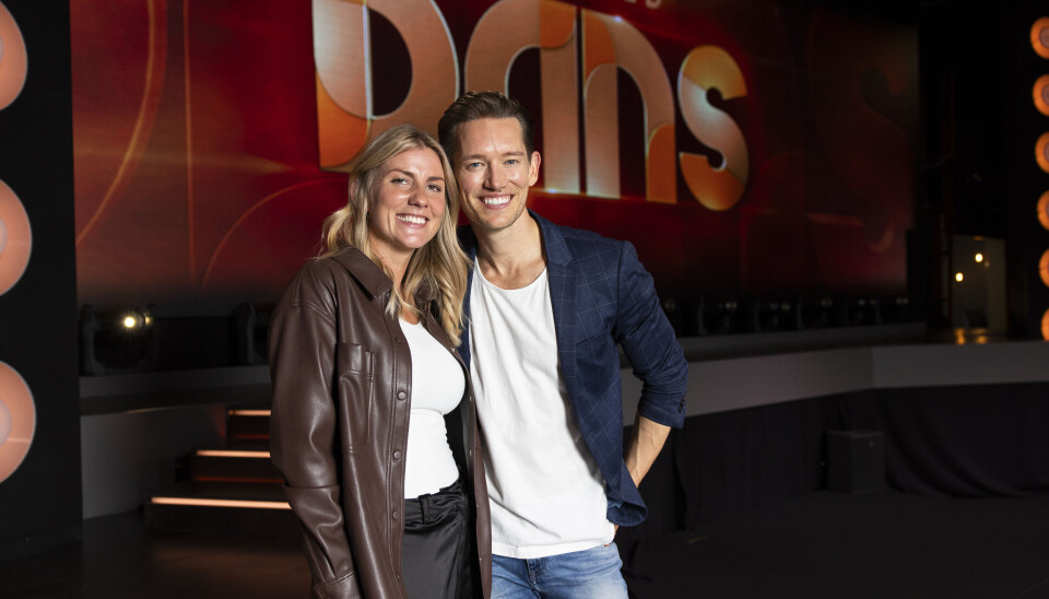 Pressemøde på "Vild med dans" 2023, TV 2Mette SommerMorten Kjeldgaard