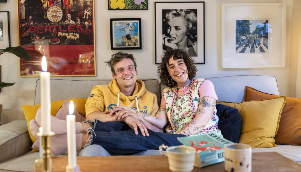 Parret bor til daglig i en lejlighed
i Nordvest i København, hvor det
emmer af musik og hygge.