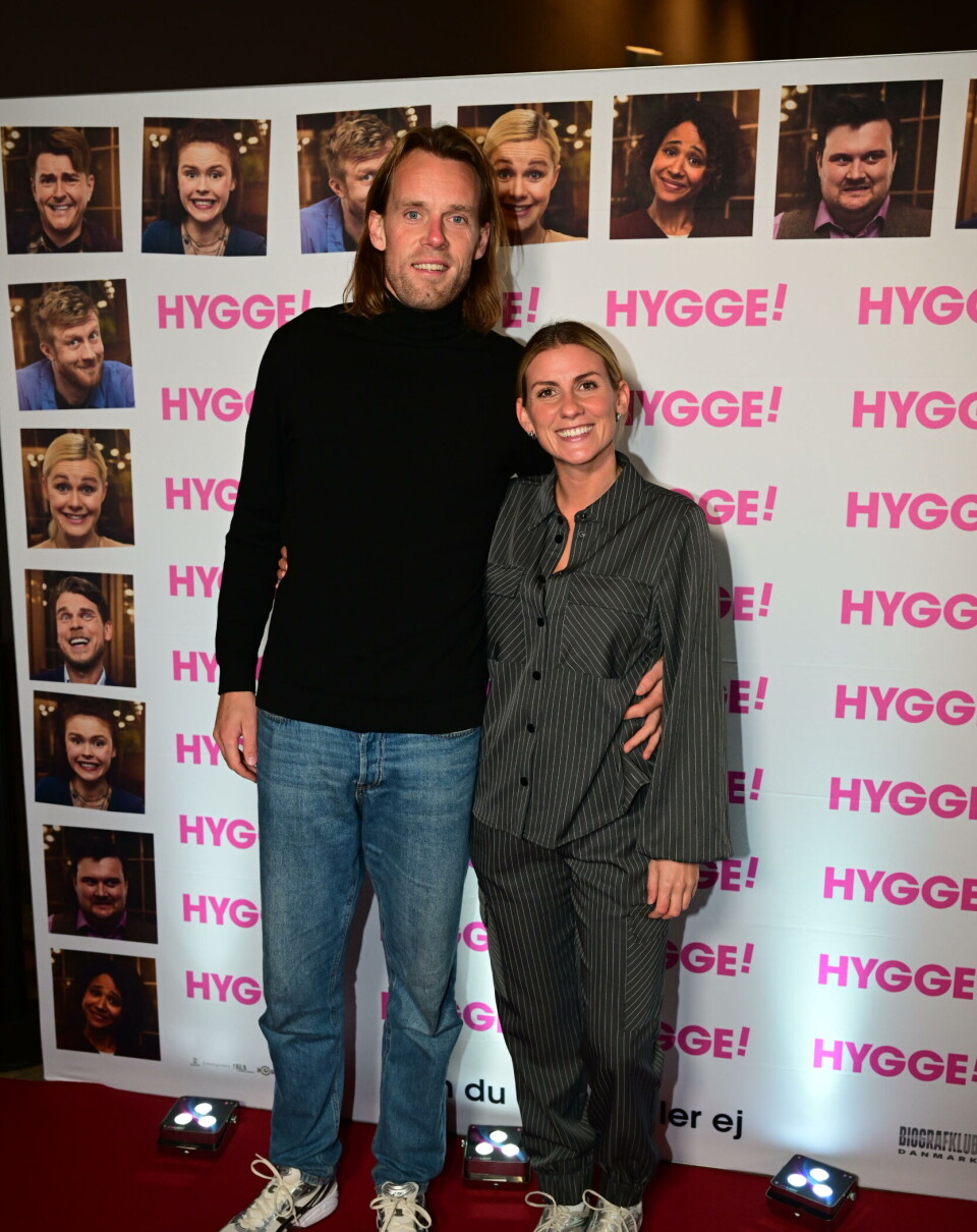 Mette Sommer og kæresten Kristian til premiere på 'HYGGE!'