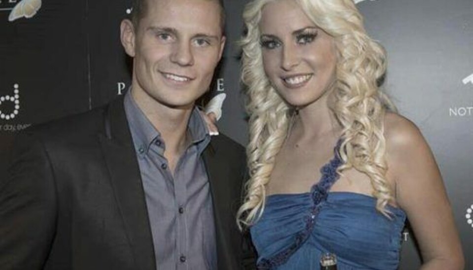 Kasper og Malene, da de stadig var kærester (Foto: TV3)