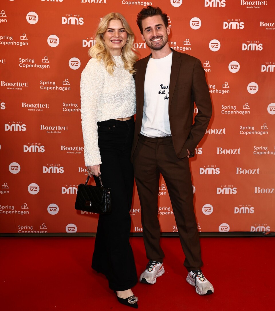 Tilde Munkholm fra "Den store bagedyst" med ledsager.