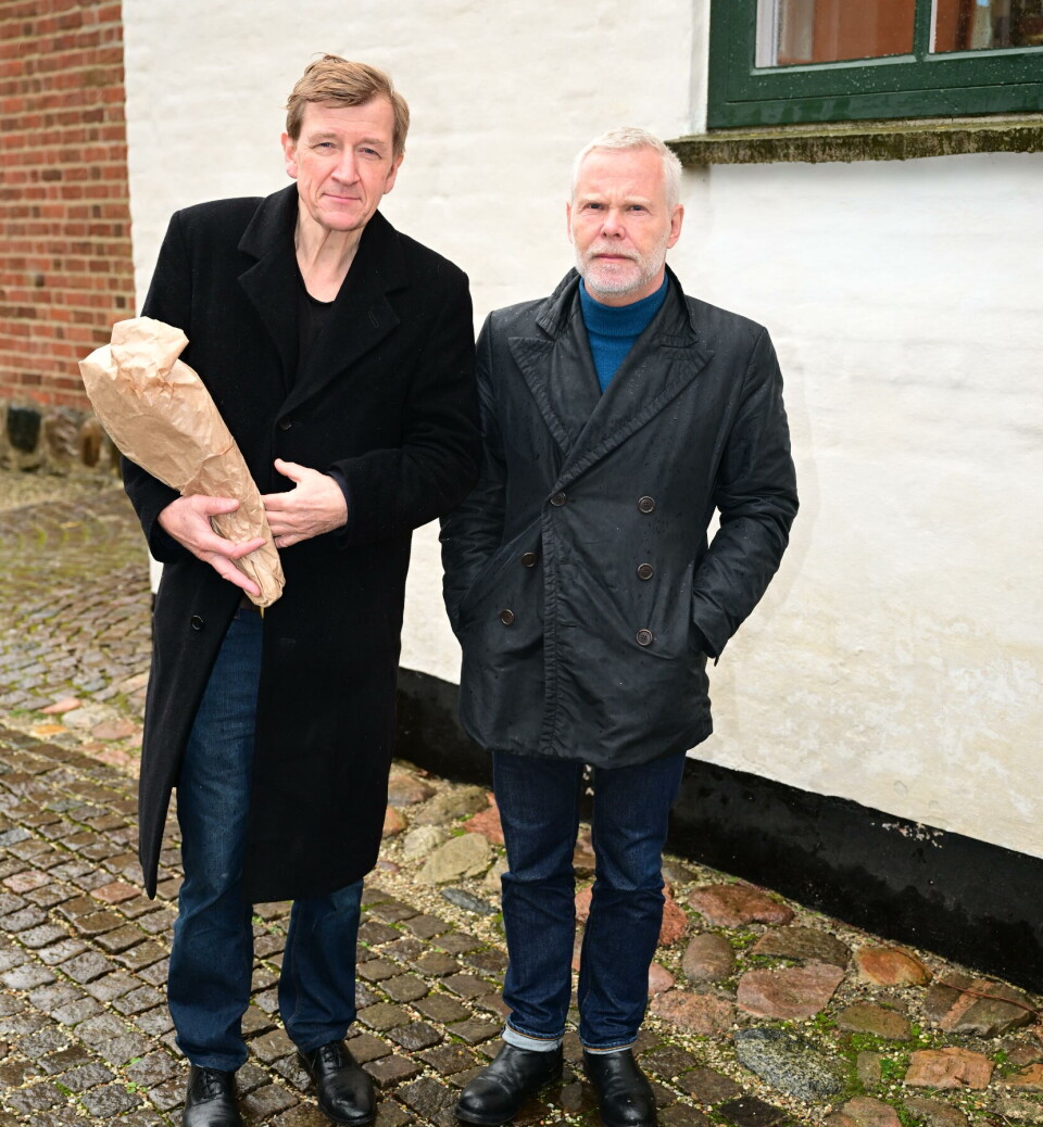 Skuespiller Jens Albinus og teaterinstruktør Morten Kirkskov