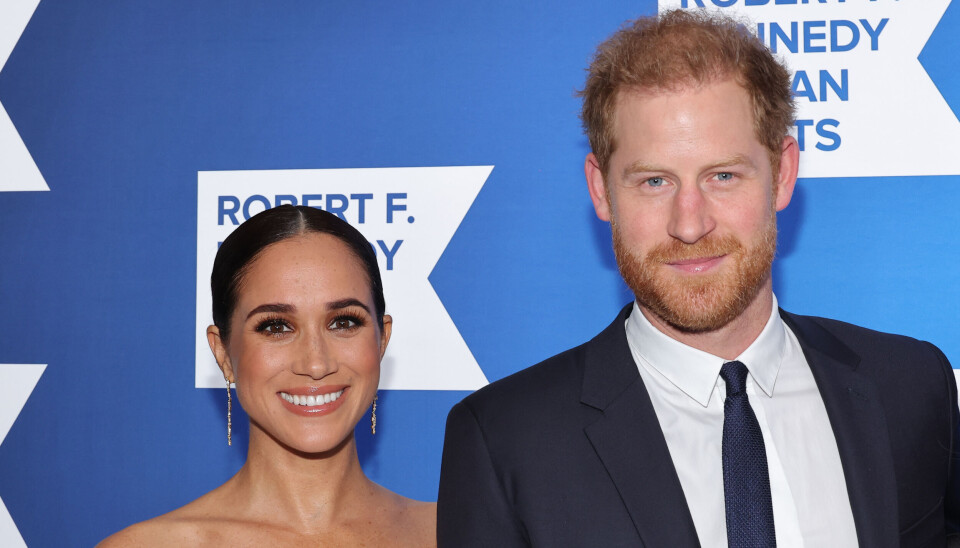Hertuginde Meghan og prins Harry på New York Hilton i december 2022.