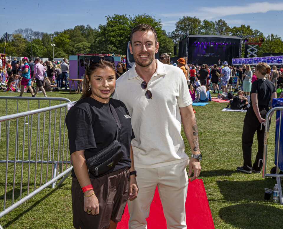 Nynne Larsen og Alexander Bjørklund til 'Vi Elsker Heroes' 2023, Espelunden, 20/05 2023