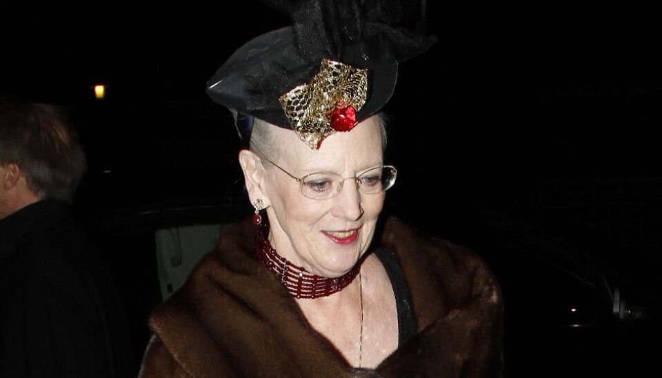 Dronning Margrethe ved en tidligere nytårsfest.
