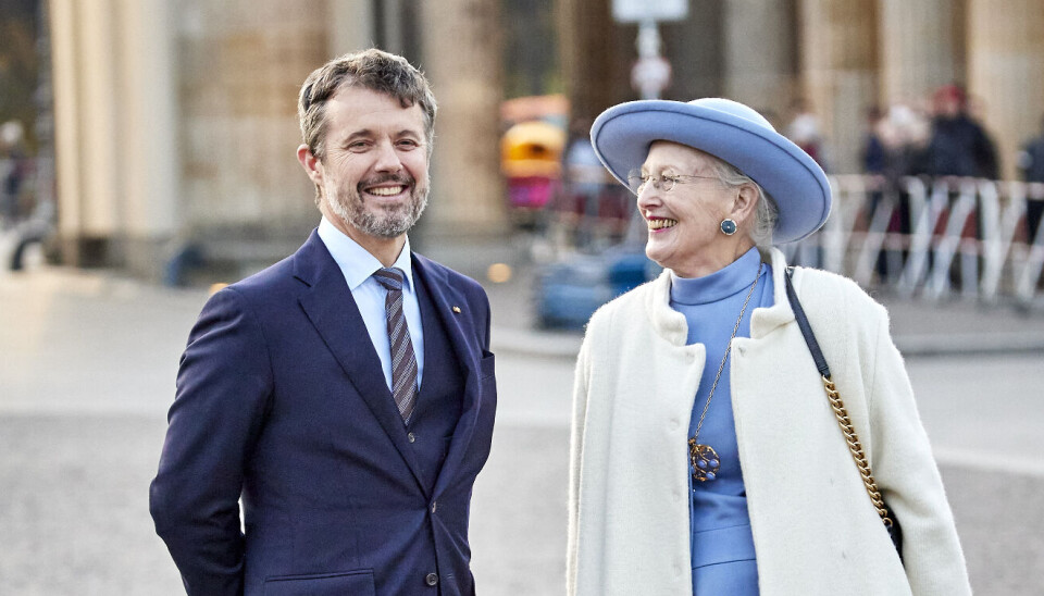 Kronprins Frederik og dronning Margrethe.