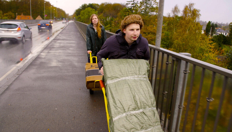 Kæresteparret Jonas Balsløv og Kamilla Herskind.