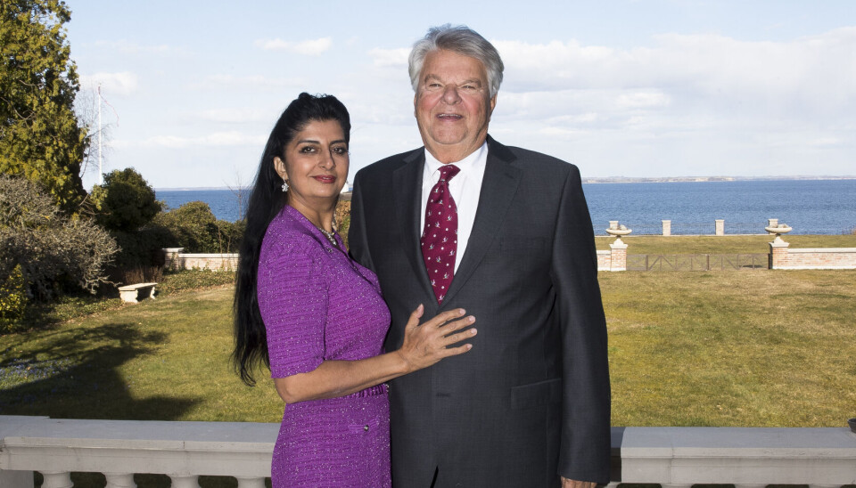 Janni Ree og Karsten Ree fejrer bryllupsdag sammen med Christian Kjær og Susan Astani
