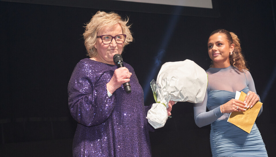 Tine Gøtzsche fester til Reality Awards 2024.