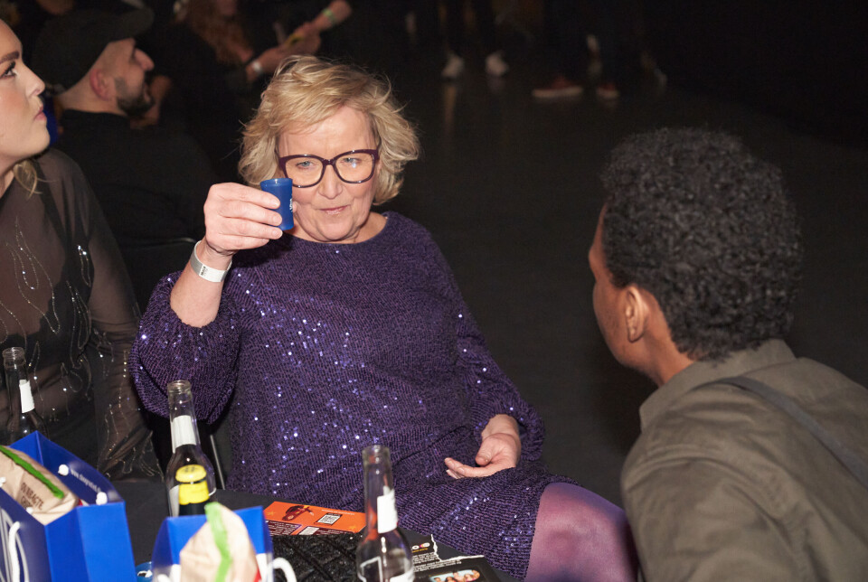 Tine Gøtzsche fester til Reality Awards 2024.
