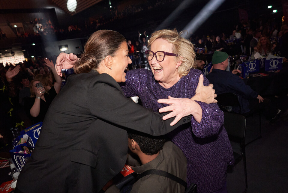 Tine Gøtzsche fester til Reality Awards 2024.
