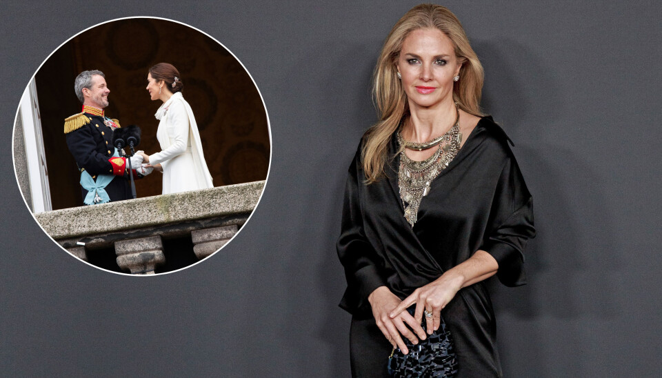Kong Frederik, dronning Mary og Genoveva Casanova.
