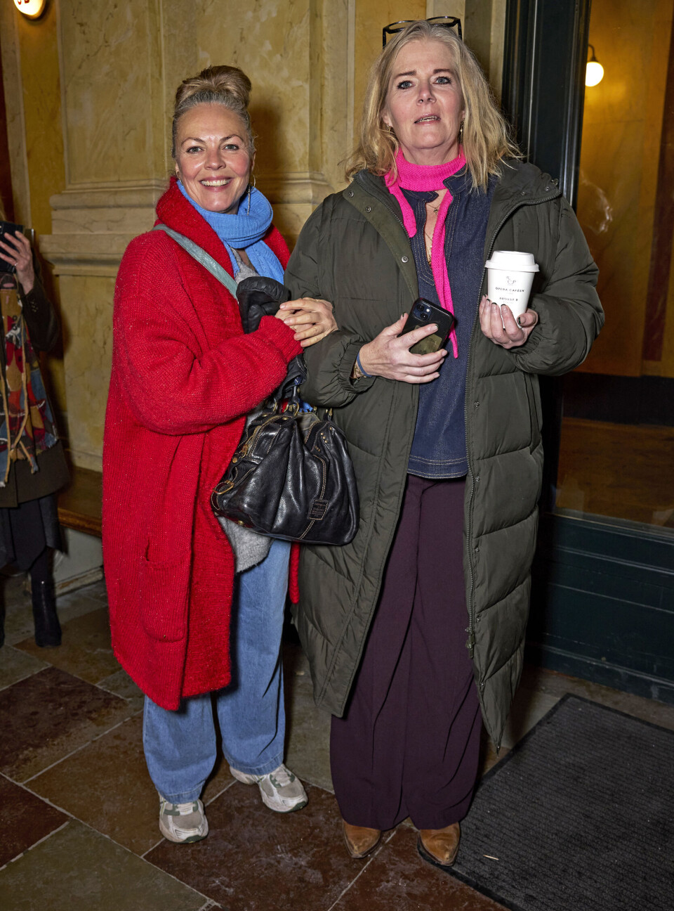 Trine Pallesen, 54, med veninden Trine Sandø, 54.