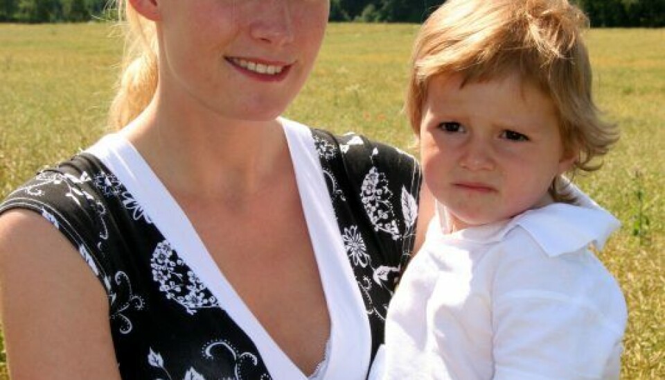 Michelle med datteren Victoria. (FOTO: SAND TV)