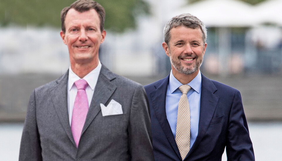 Prins Joachim og kong Frederik.