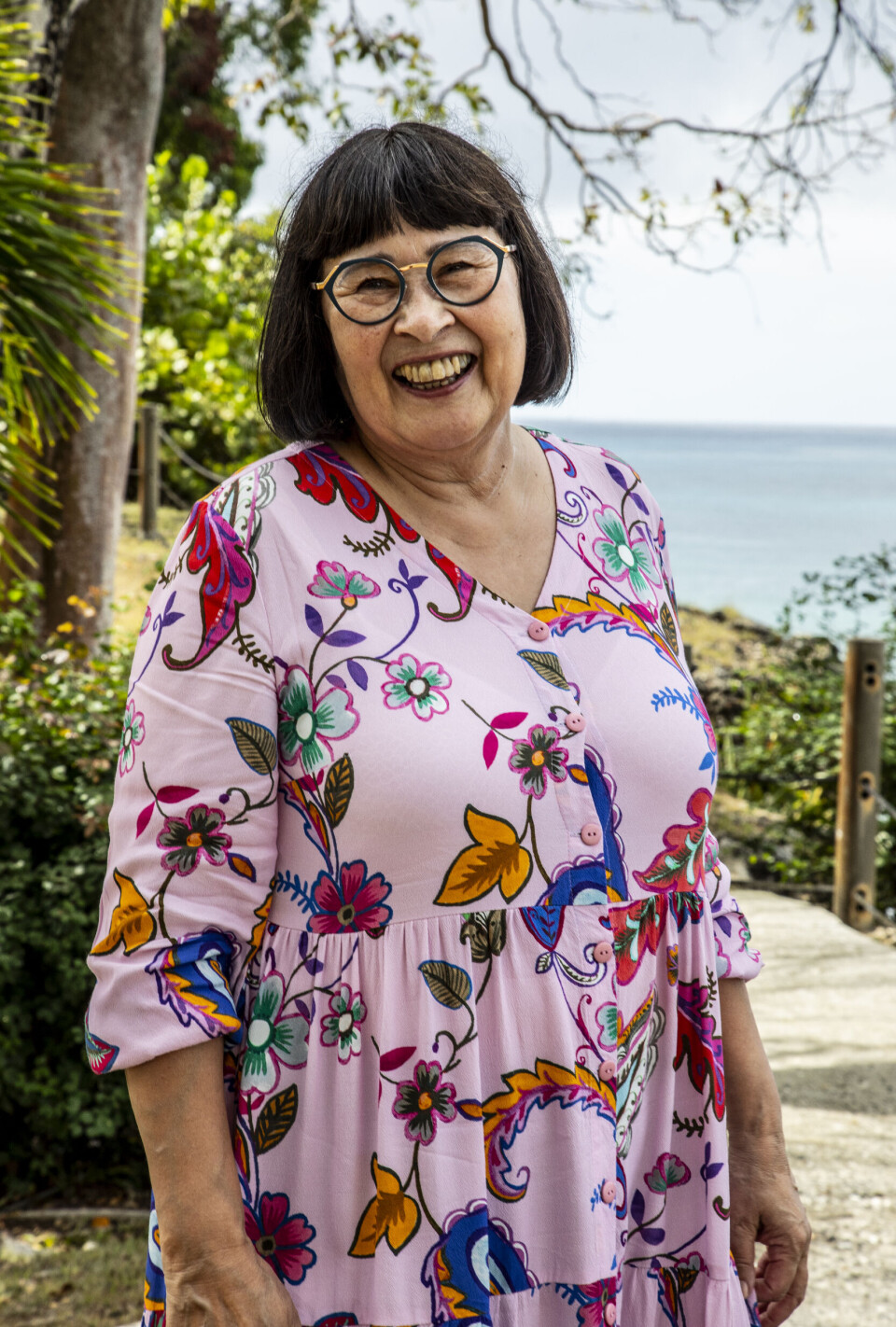Rosa Kildahl på Guadeloupe inden afrejsen med 'Over Atlanten'.