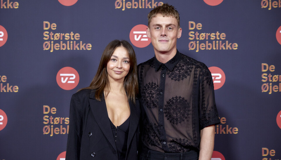 Rasmus Andersen sammen med sidste års bachelorette, Julie Kriegler.