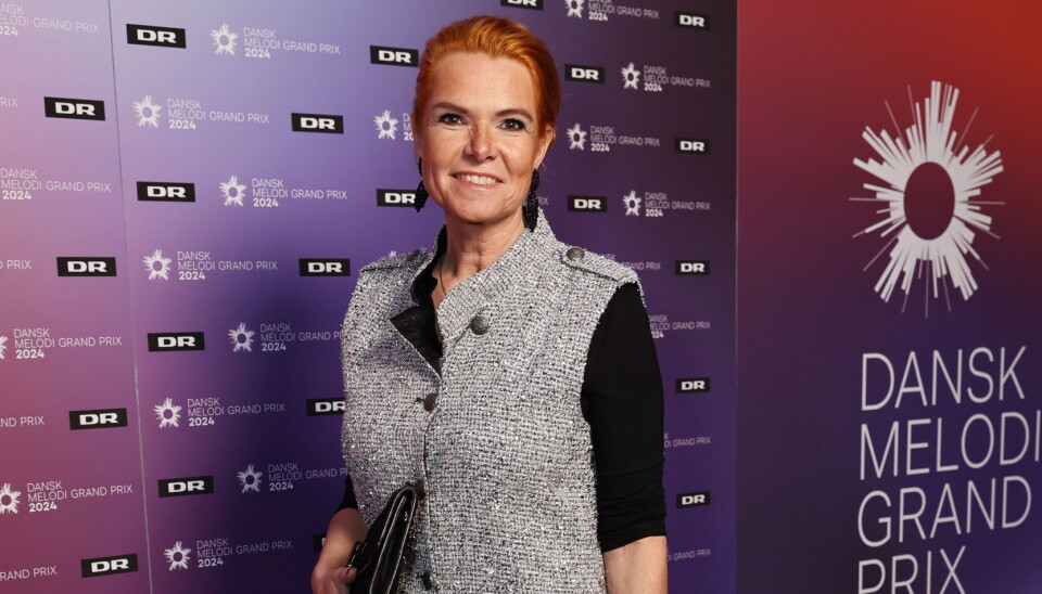 Inger Støjberg til 'Dansk Melodi Grand Prix'.