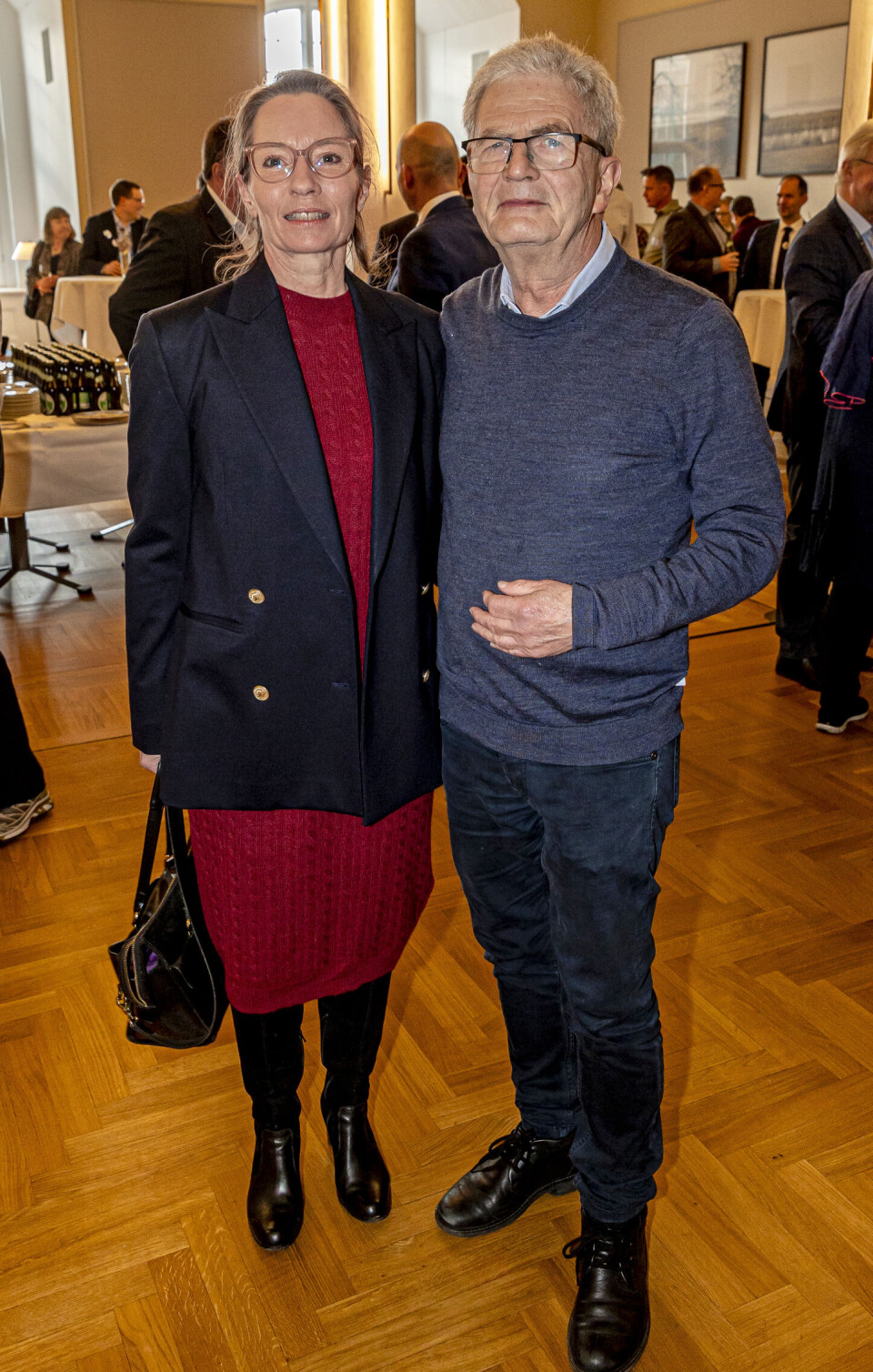 Tidligere SF-formand Holger K. Nielsen, 73, fejrede Pia sammen med sin kone, Elisabeth Tosti Nielsen.