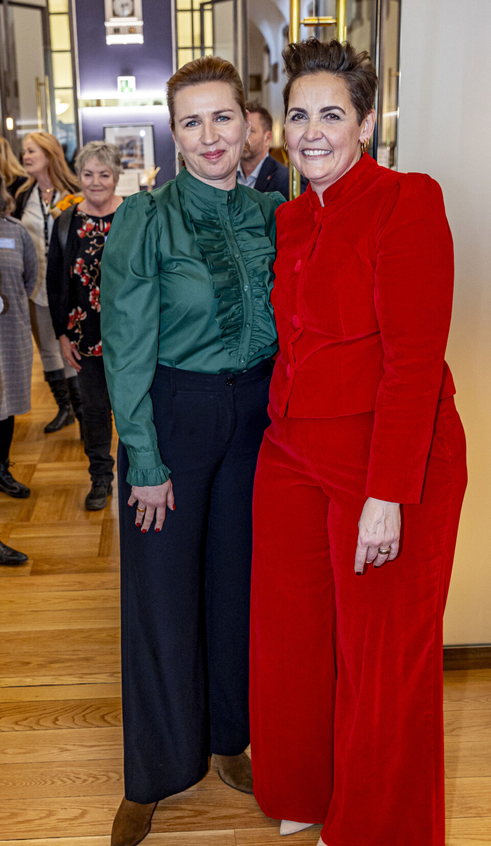 Statsminister Mette Frederiksen og Pia Olsen Dyhr.