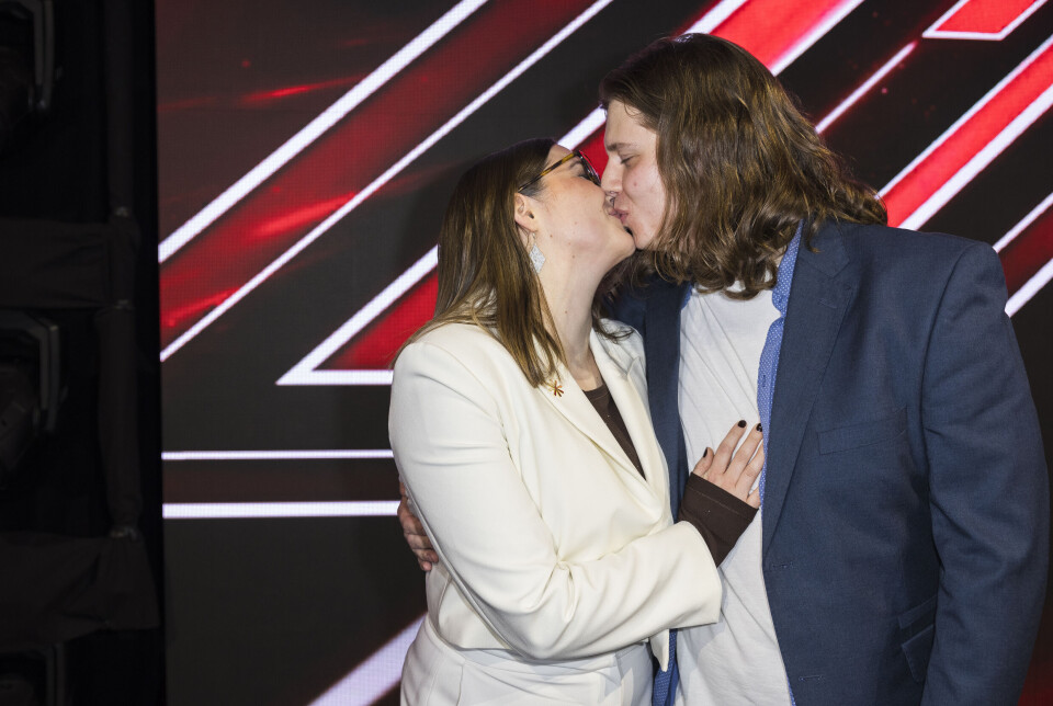 Helene Frank med kæresten efter andet 'X Factor'-liveshow