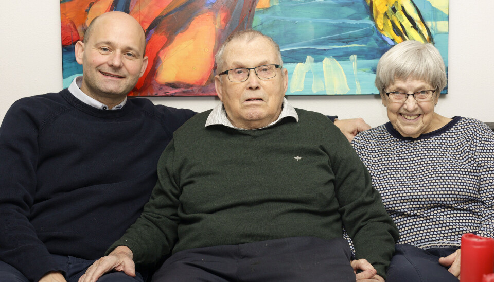 Søren Pape Poulsen med
sine forældre, Svend og Ruth.