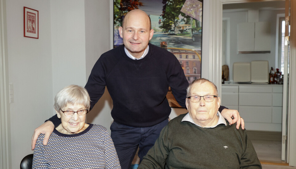 Søren Pape Poulsen med sine forældre, Ruth og Svend.