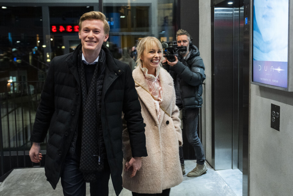 Albert Harson og Jenna Bagge til premiere på Joey Moes film "Ripple" i Big Bio i København.