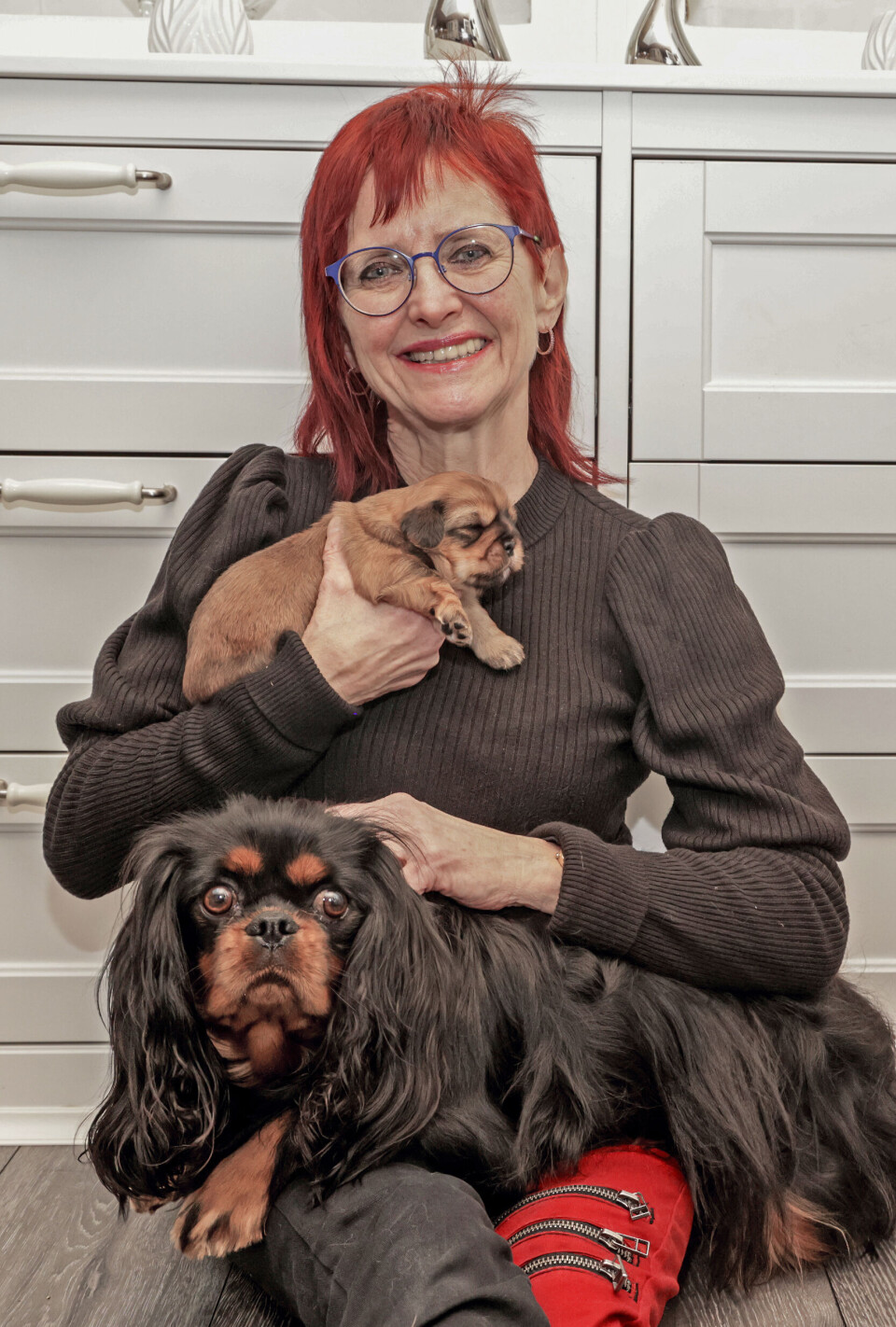 Musses mor, Wendy, er en Cavalier King Charles spaniel på tre år, og det er hende første kuld med to hvalpe. Musses far en blanding af bomuldshund og shih tzu.