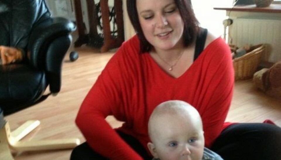 Nicoline med sønnen Lucas. (Foto: Privat)