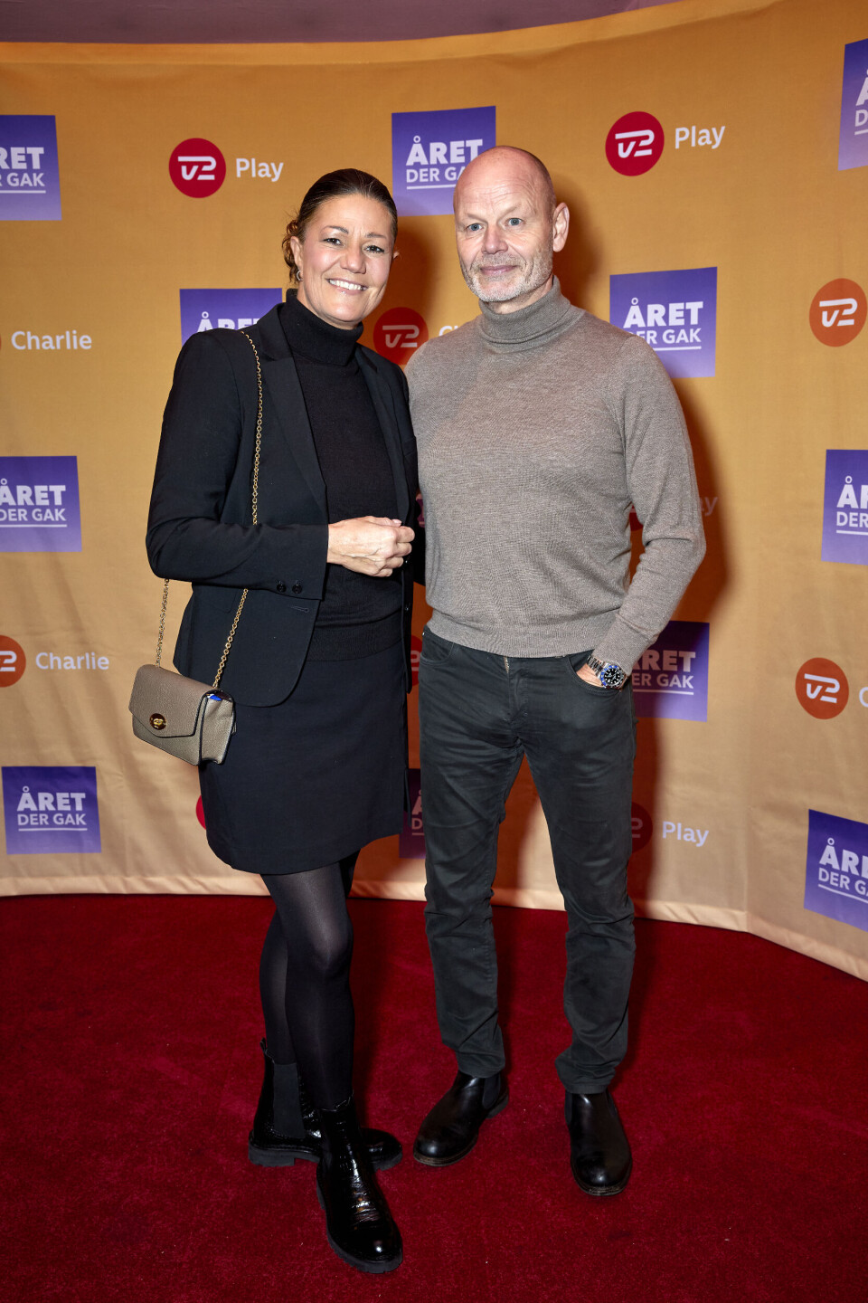 Mette Blomsterberg og kæresten Jack til 'Året der gak' i november 2023