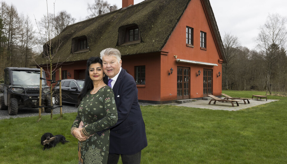 Christian Kjær og hustruen, Susan.