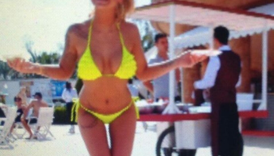 Malene har ikke noget at skamme sig over, når hun viser sig frem i bikini. (Foto: Privat)