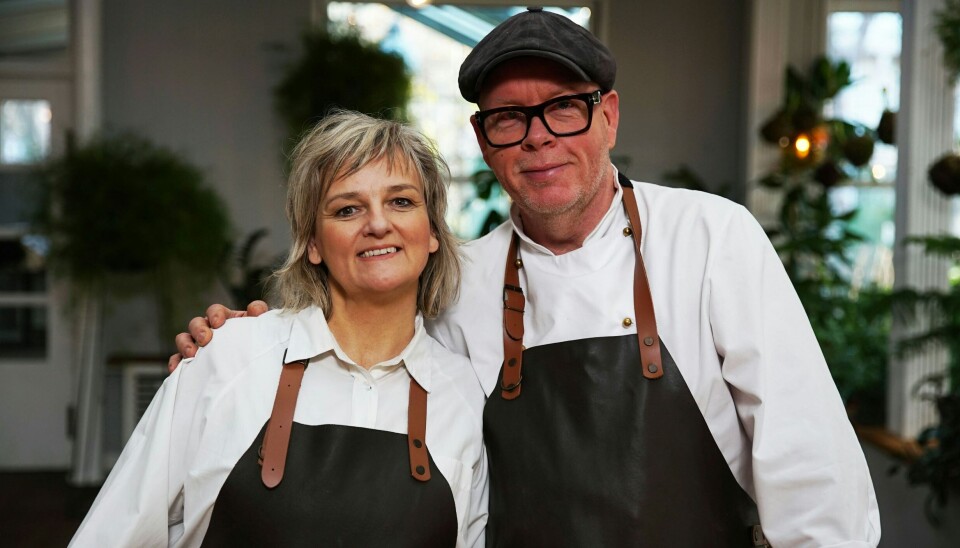 Madhistoriker Bettina Buhl-Blæsild og kok Claus Holm.
