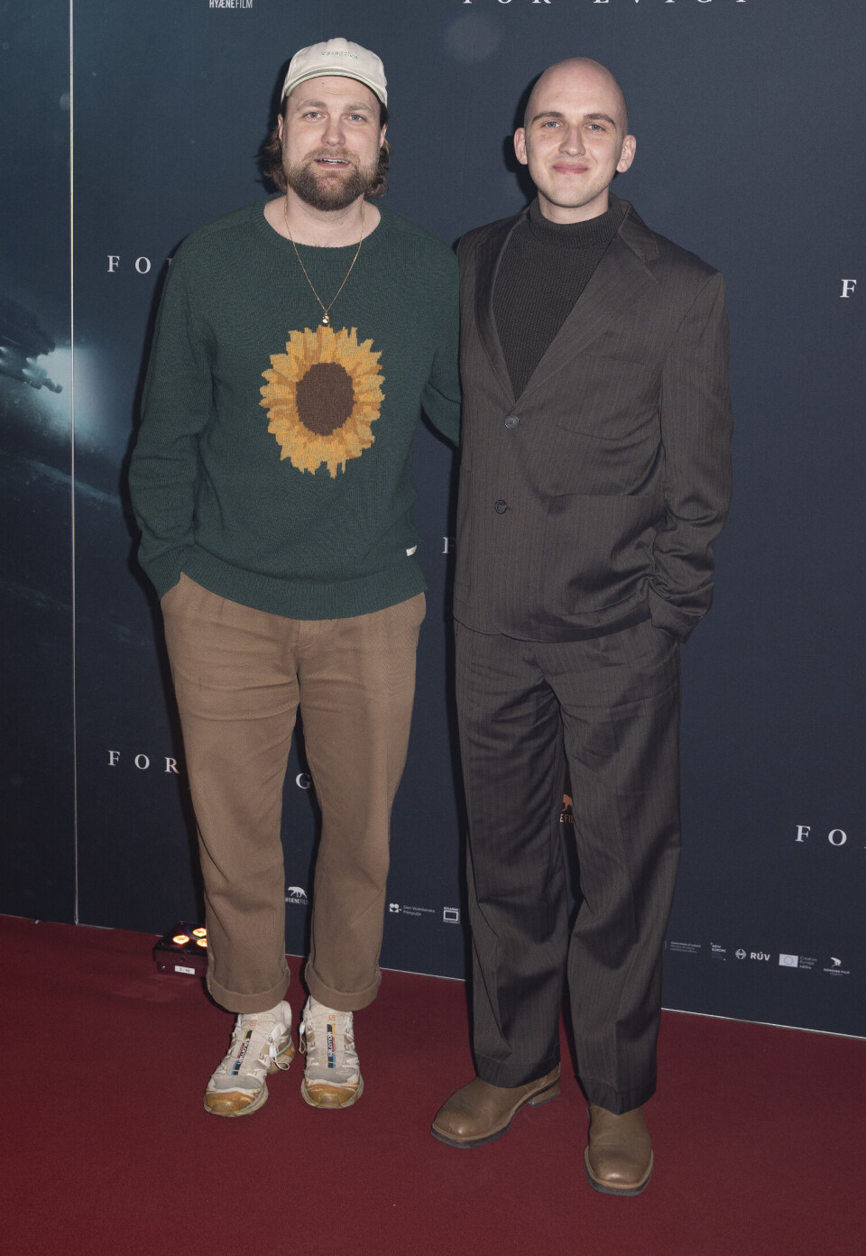 Premiere på filmen 'For evigt'. Anton Hjejle (th) ledsaget af Emil Kondrup (tv), der også er med i TV 2-programmet 'Forræder'.