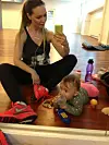 Mascha og datteren Hollie Nolia er faste træningsmakkere i det lokale fitnesscenter. (Foto: Maschavang.dk)
