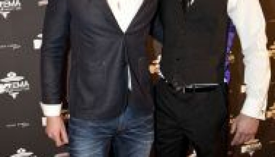 Scott og Jay på den røde løber til EMA MTV preparty. (Foto: Martin Hvistendal Pedersen)