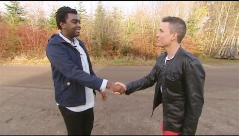 Tilbage i 2013 var Gustav Salinas med i 'For lækker til love'. Her er han på sin første date med Hamsa (Foto: TV3)