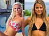 Begge 'Paradise'-piger (Amanda th. og Nadia) kan opleves mandag den 27. januar, når 'Paradise Hotel' får premiere på TV3 klokken 22.00. (Foto: TV3)