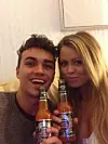 Det nyforelskede par, Nadia og Malte. (Foto: Privat)