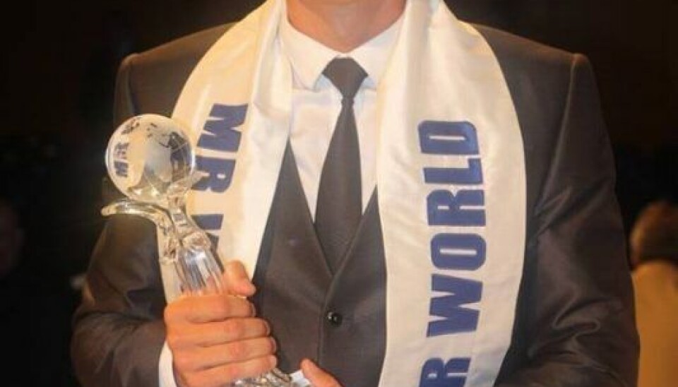 En stolt vinder. Nicklas Pedersen (Foto: www.missandmisterof denmark.com)
