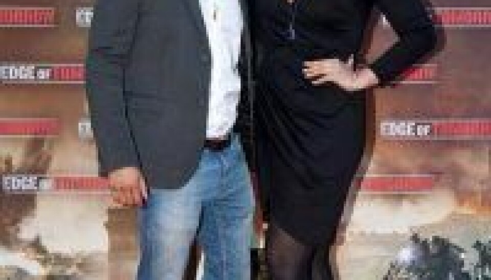 Nicklas Pedersen og direktør for Mr. World konkurrencen i Danmark Lisa Lents (Foto: www.missandmisterof denmark.com)