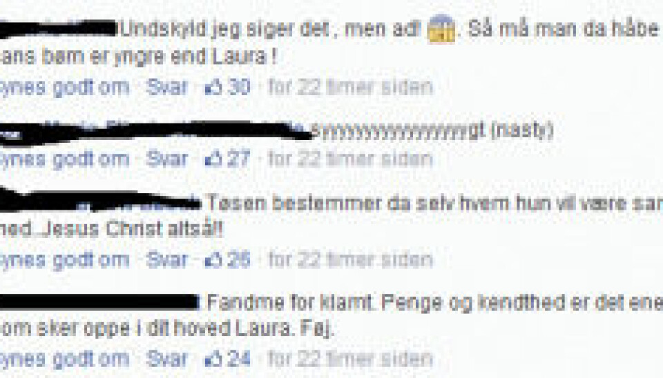 Det er ikke alle, der er lige imponeret af forholdet. (Foto: Facebook)